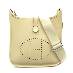 Hermes PM Shoulder Bag Leather Vaux Epsom Beige